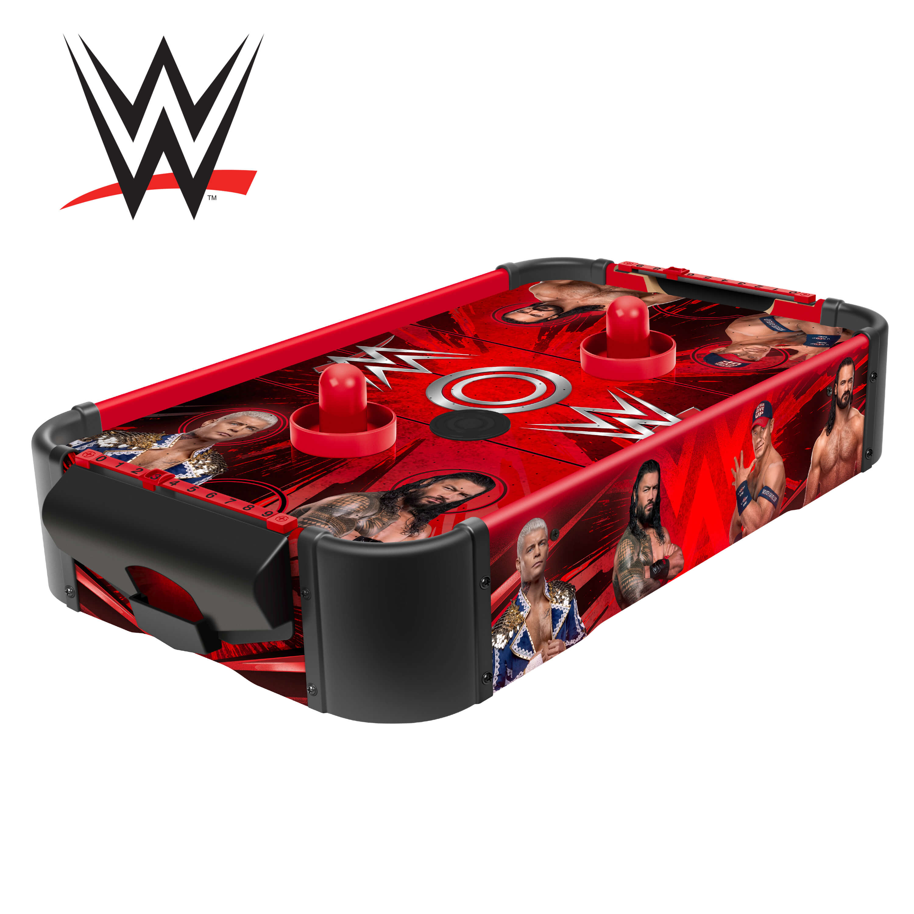 WWE Wooden Tabletop Air Hockey