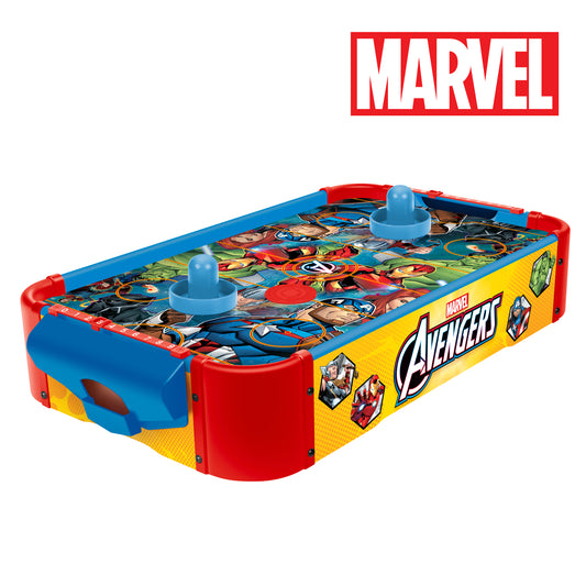Mesa electrónica de hockey de aire de madera de los Vengadores