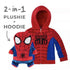 Sudadera con capucha transformable 2 en 1 de Spider-Man y peluche suave Cubcoats, rojo y azul