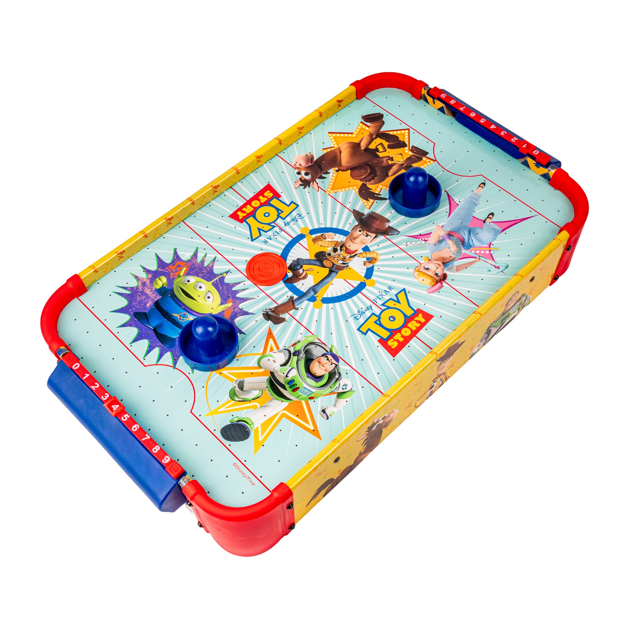 Toy Story Wooden Tabletop Air Hockey - Woody and Buzz Lightyear