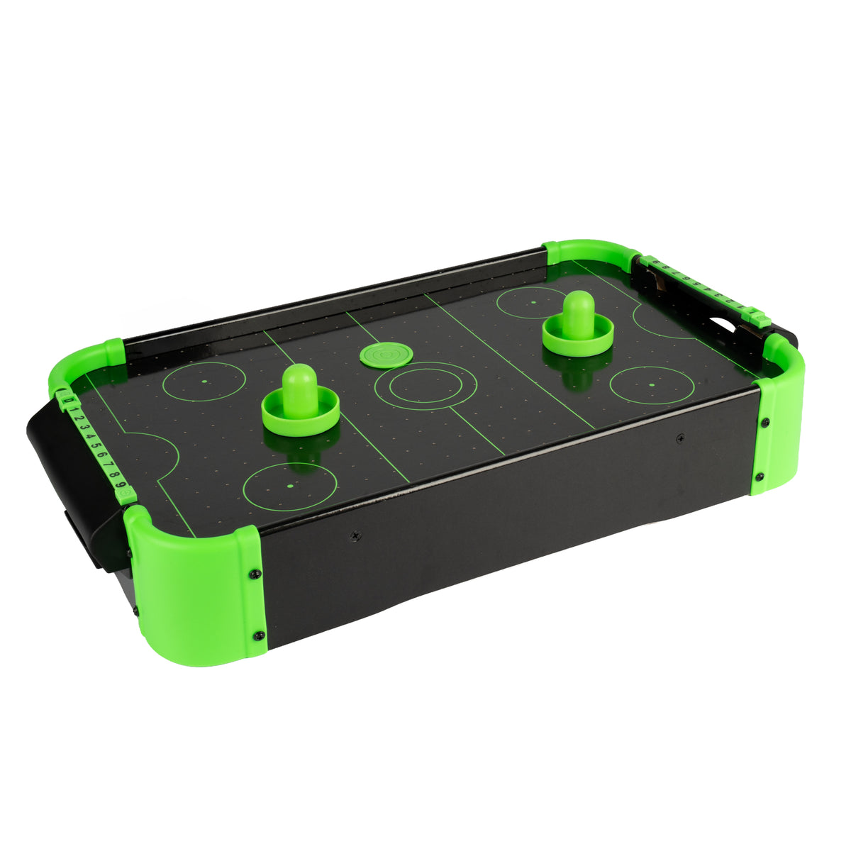Neon Green Electronic Tabletop Air Hockey