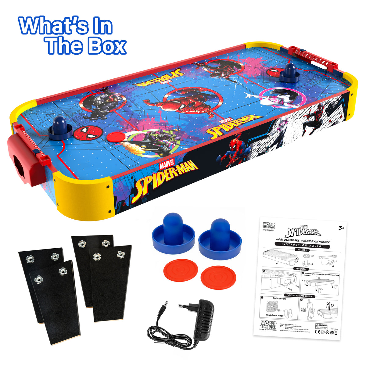 Spider-Man Mega Electronic Tabletop Air Hockey
