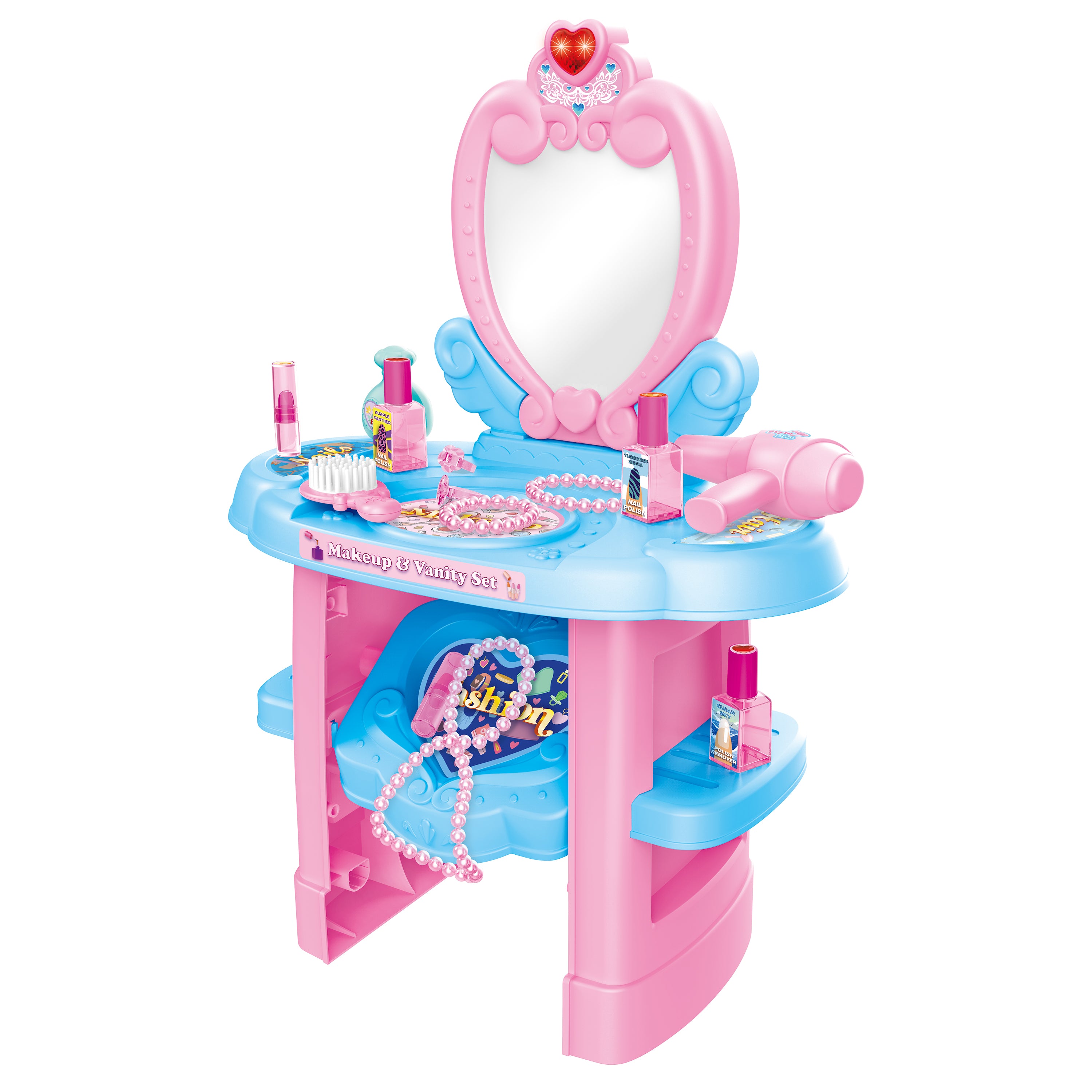 Glamor Queen Kid’s Vanity Playset (22 Pieces)