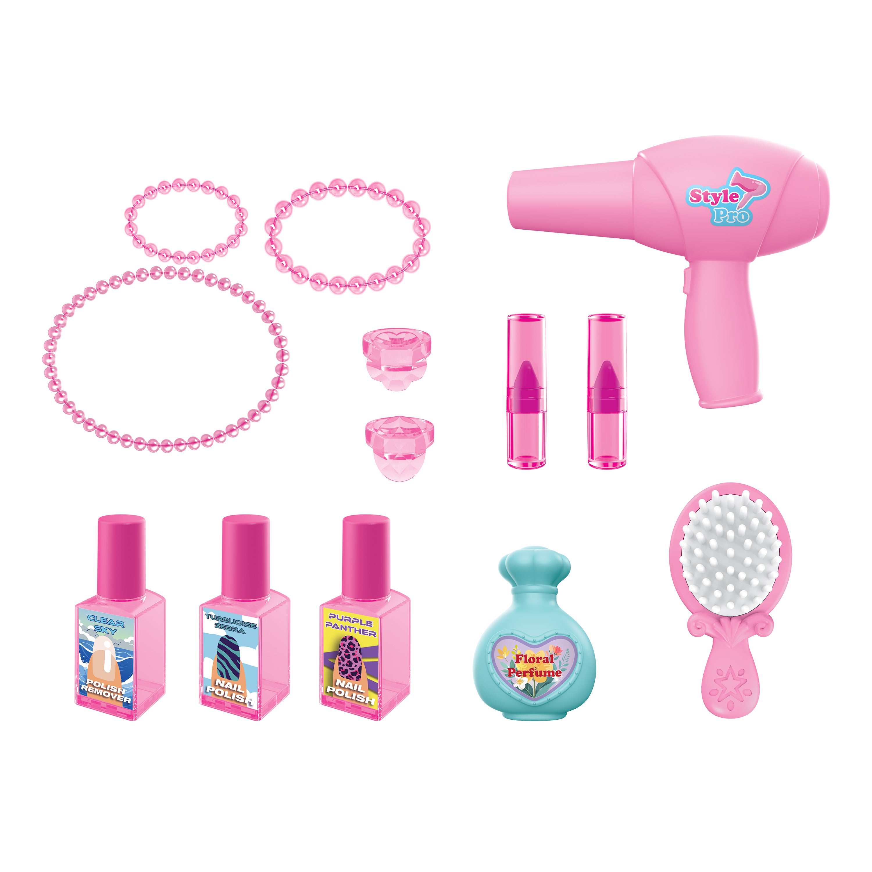 Juego de tocador infantil Glamour Queen (22 piezas)