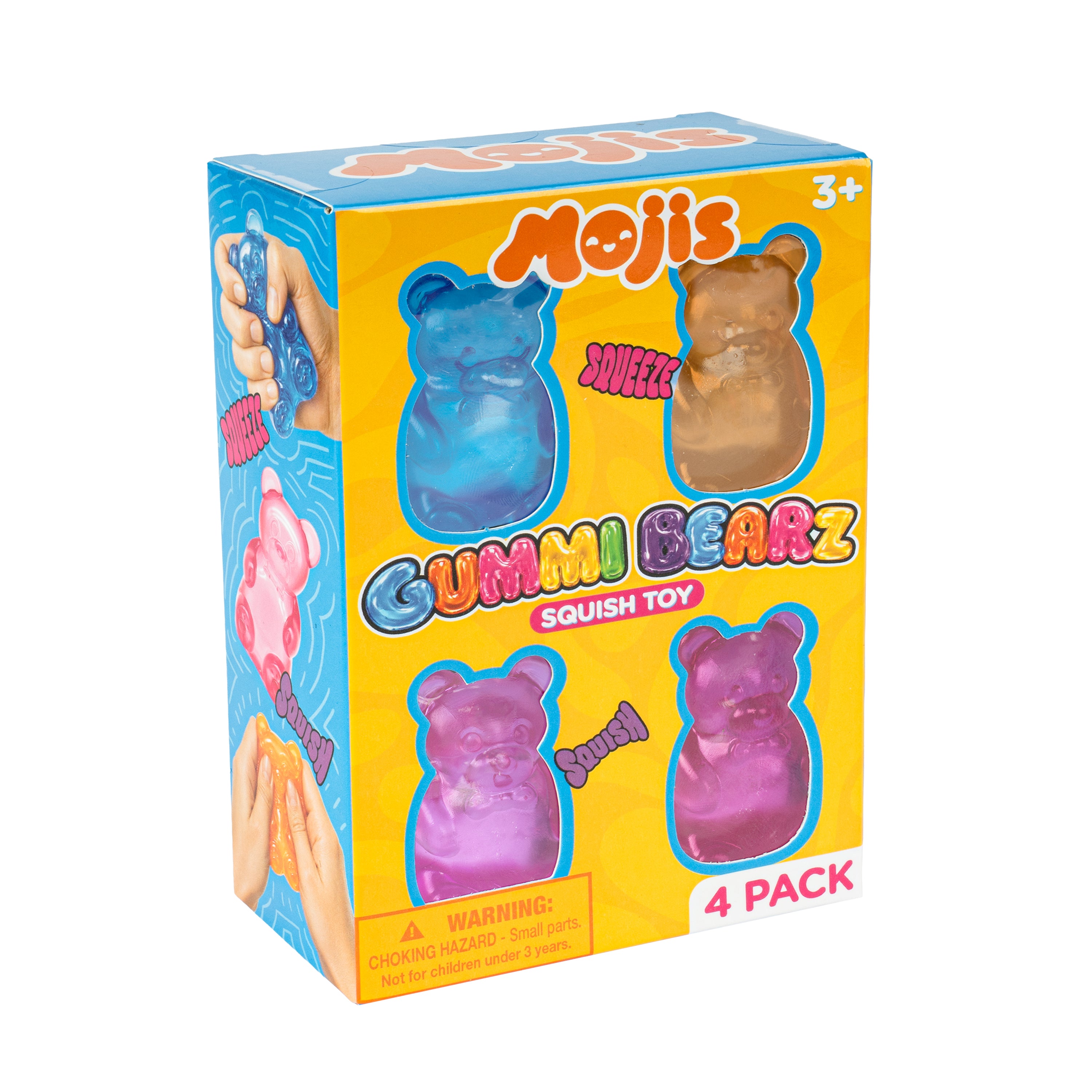 Mojis Gummi Bearz Squishy 4-Pack