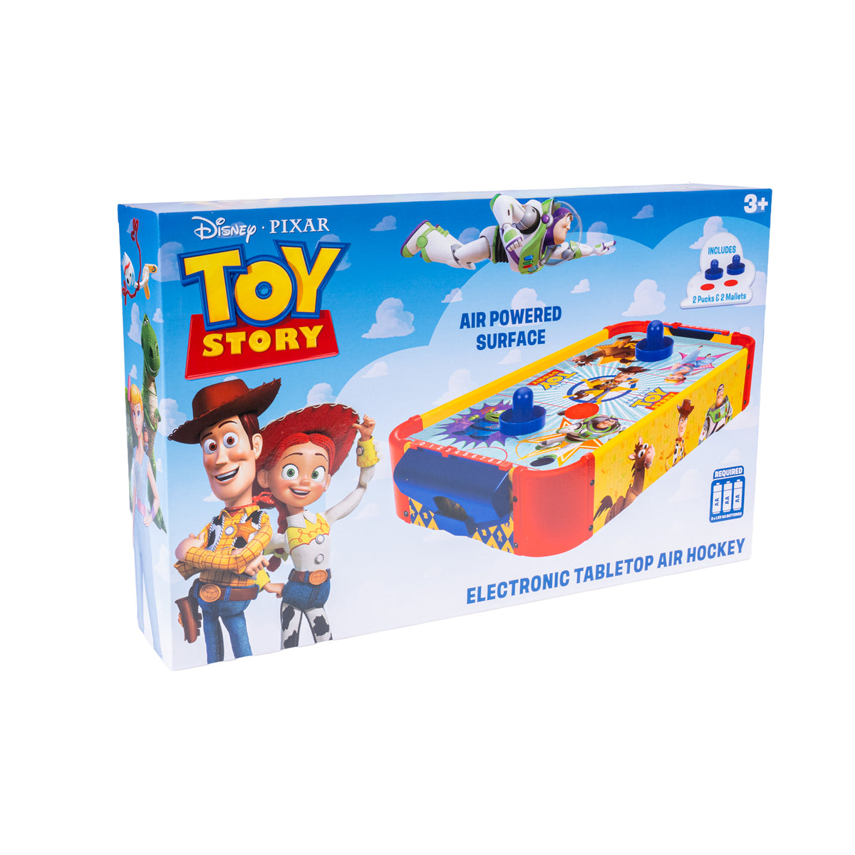 Toy Story Wooden Tabletop Air Hockey - Woody and Buzz Lightyear