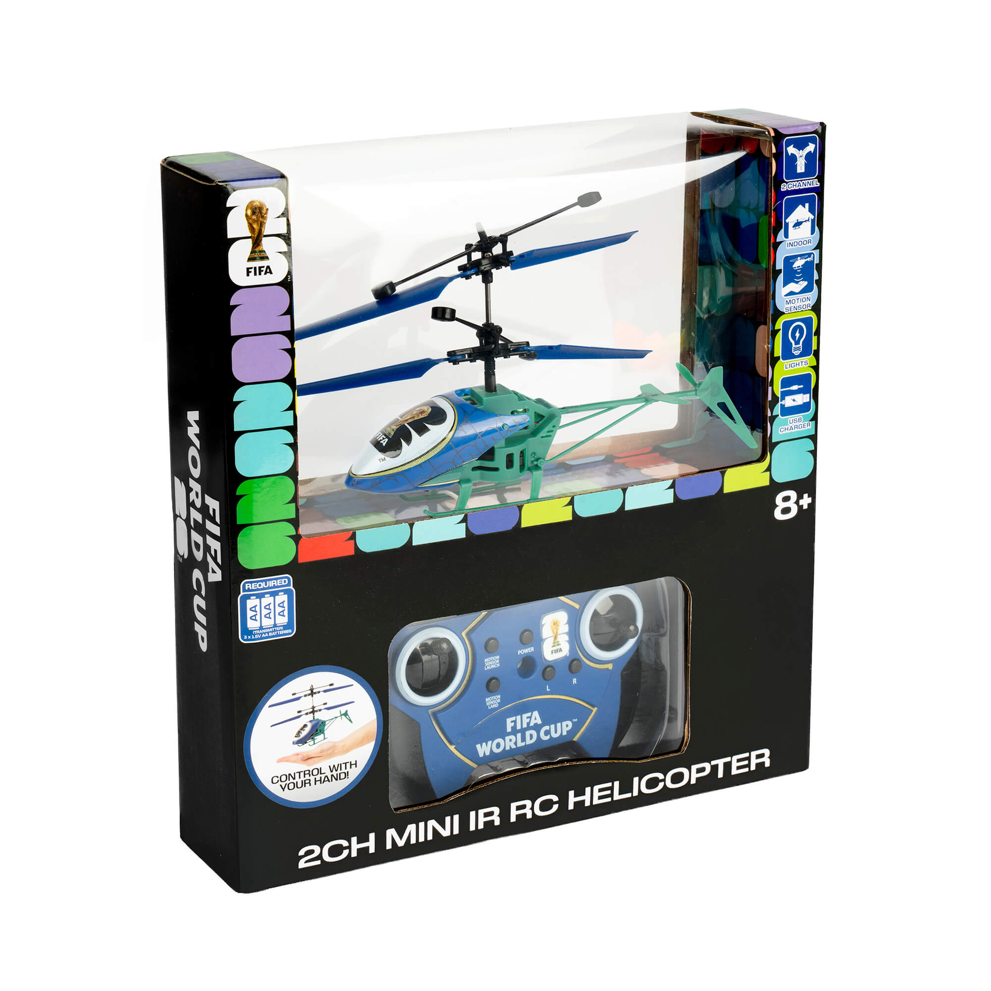 Fifa 2Ch Mini IR Remote Control Helicopter