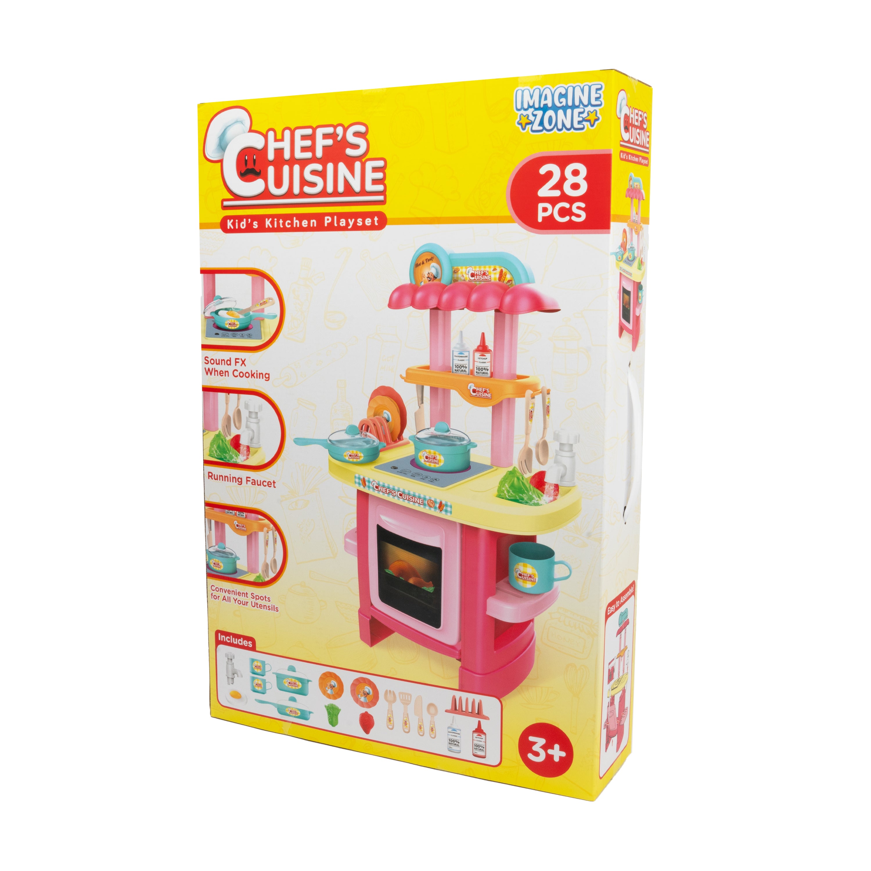 Chef's Cuisine Kid's Kitchen Playset (28 Pieces)