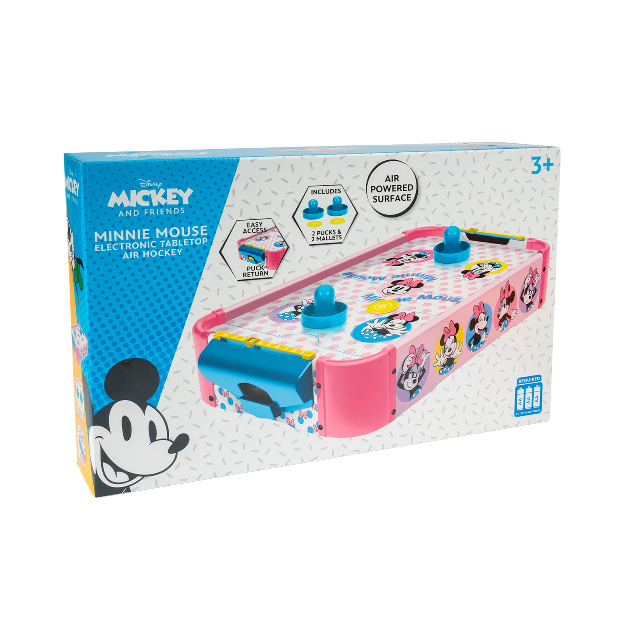Minnie Mouse Wooden Tabletop Air Hockey