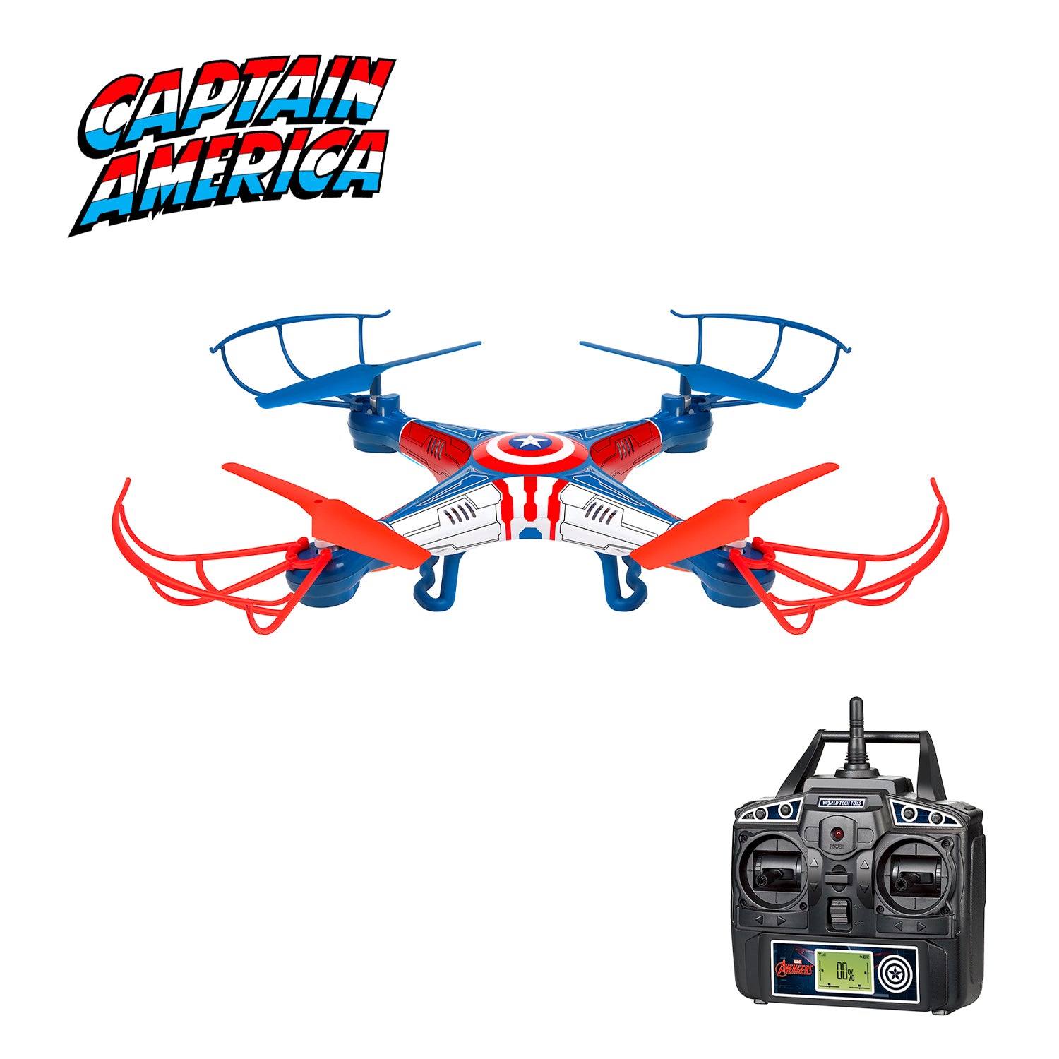 Marvel Licensed Avengers Captain America Sky Hero 2.4GHz 4.5CH RC Drone