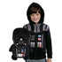 Sudadera con capucha y peluche suave 2 en 1 de Darth Vader de Cubcoats, color negro