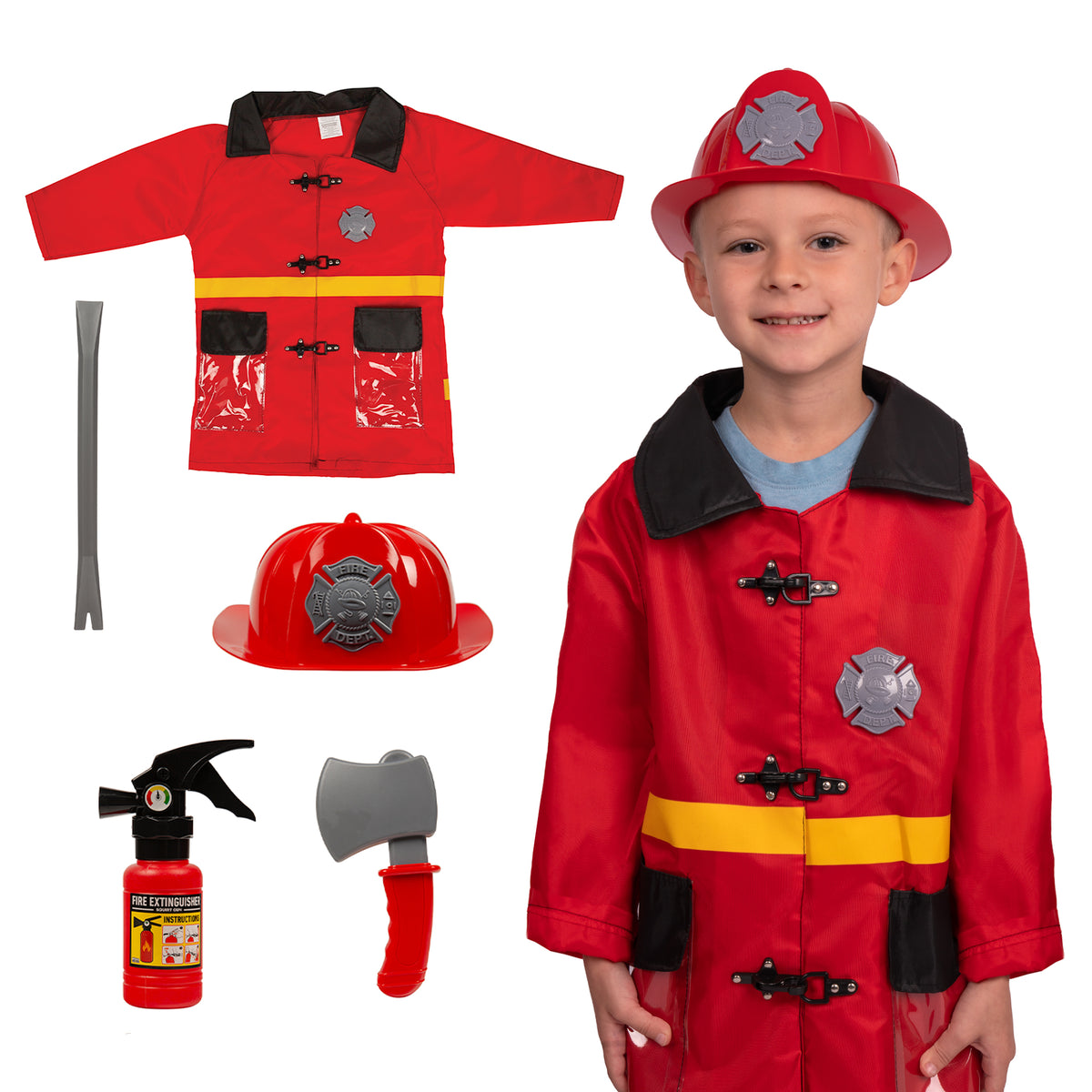 Conjunto de disfraz de bombero