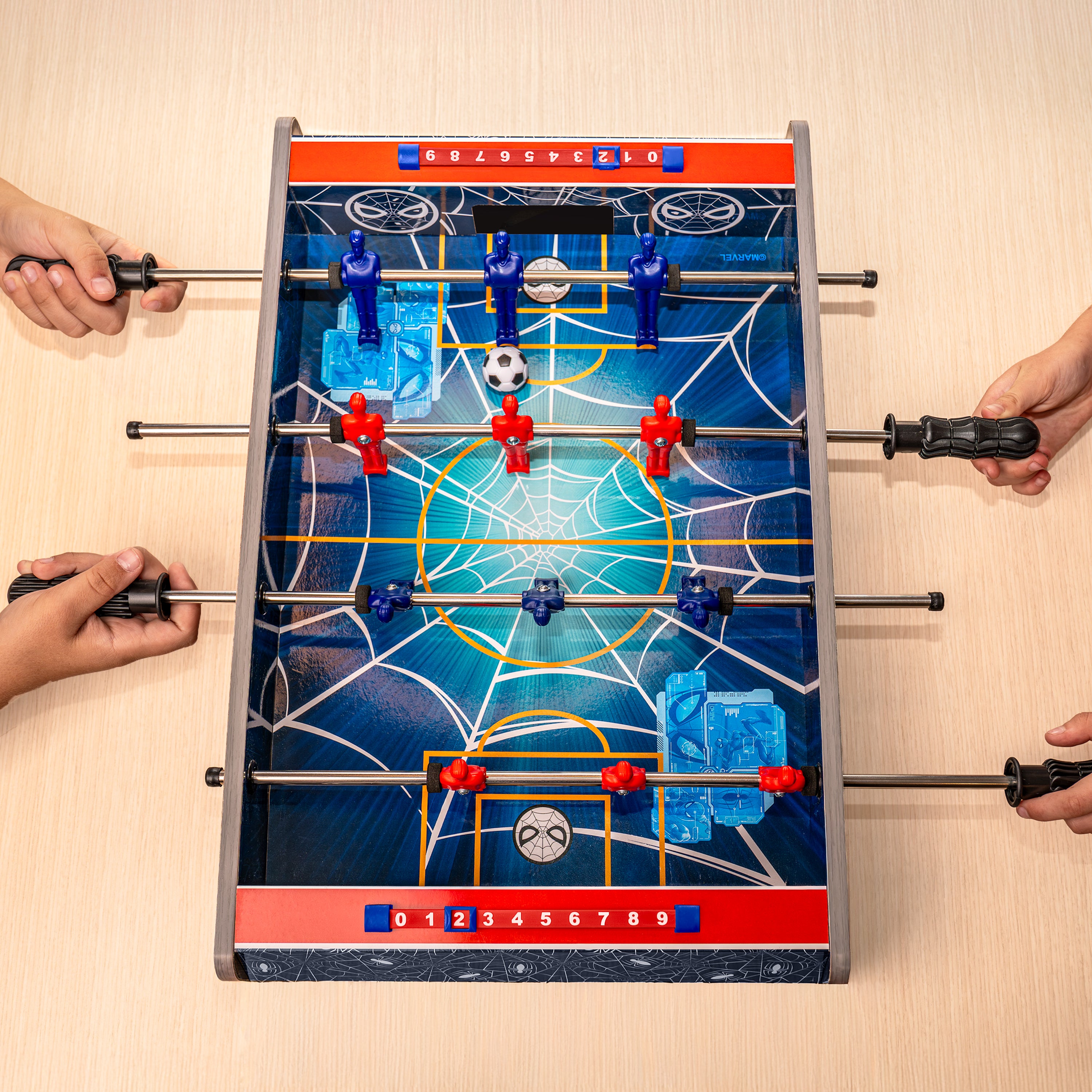 Juego de futbolín de mesa Spider-Man