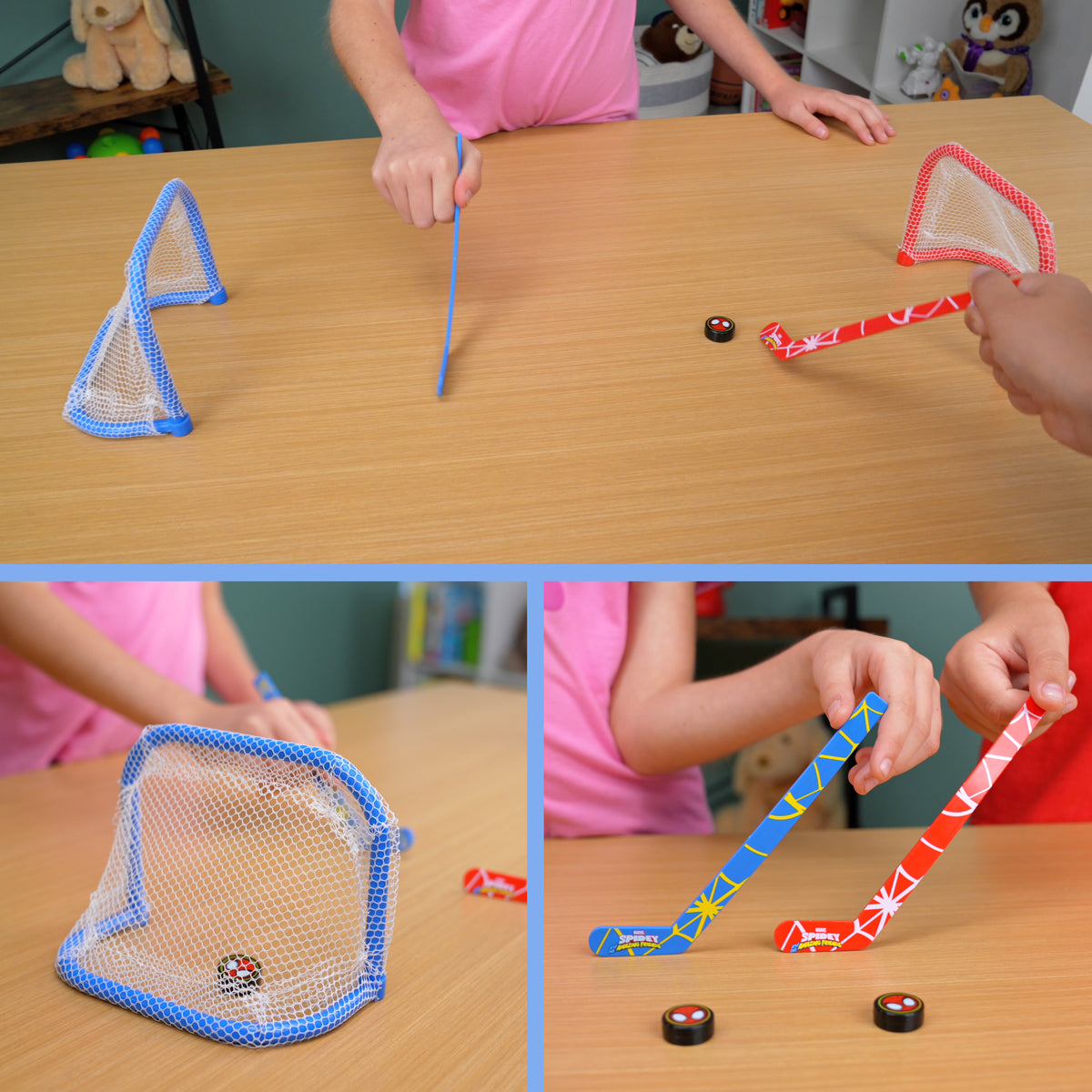 Juego de mesa de mini hockey de Spidey y sus increíbles amigos