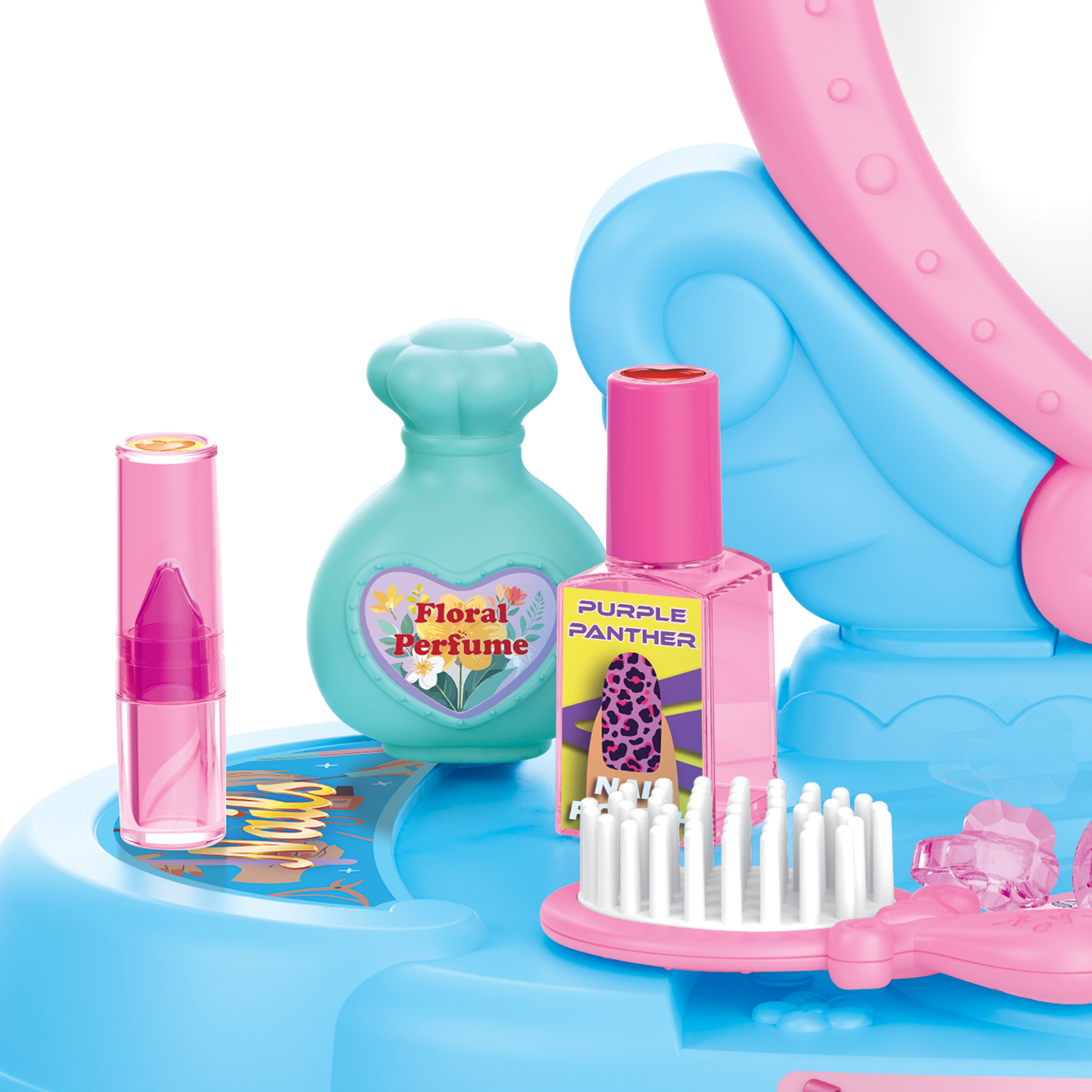 Glamor Queen Kid’s Vanity Playset (22 Pieces)