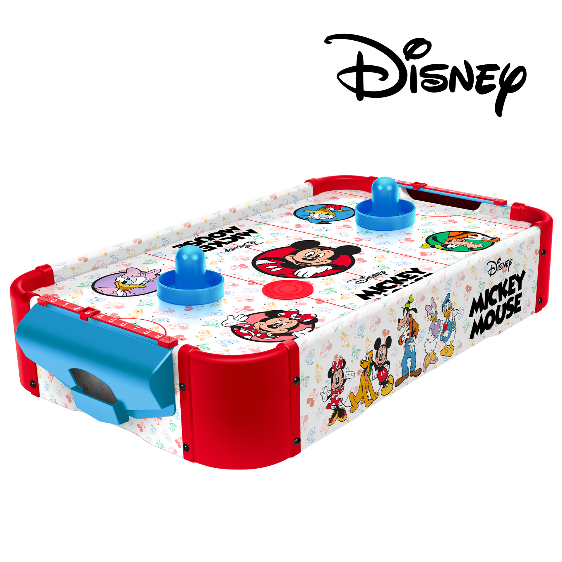 Disney Mickey Mouse Electronic Wooden Tabletop Air Hockey – HOBBYTRON