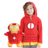 Sudadera con capucha transformable 2 en 1 y peluche suave de Iron Man de Cubcoats, color rojo 
