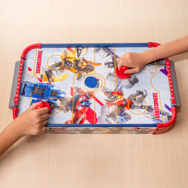 Mesa electrónica de hockey de aire de madera Transformers