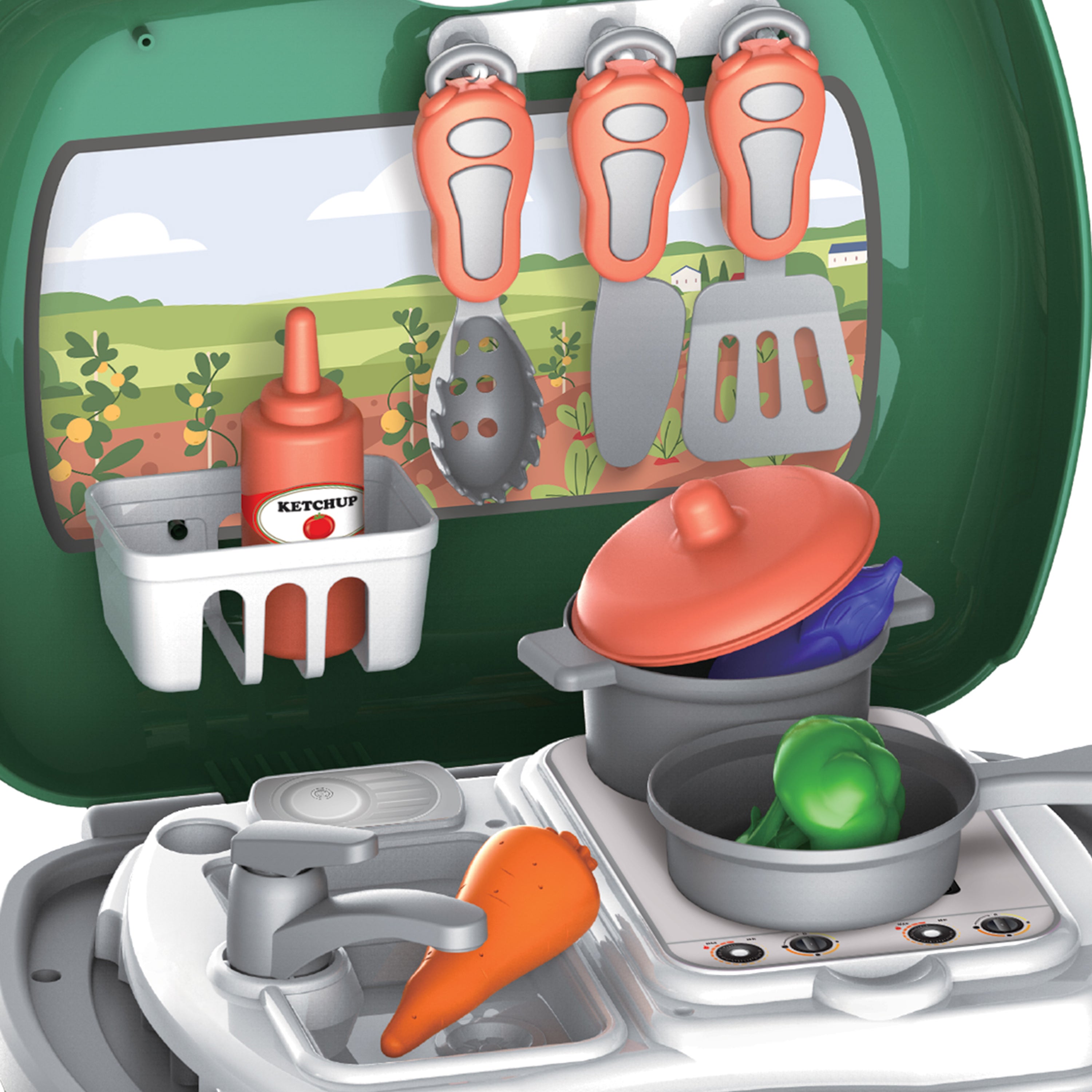 Garden Fresh Portable Kitchen Playset (20 pieces)