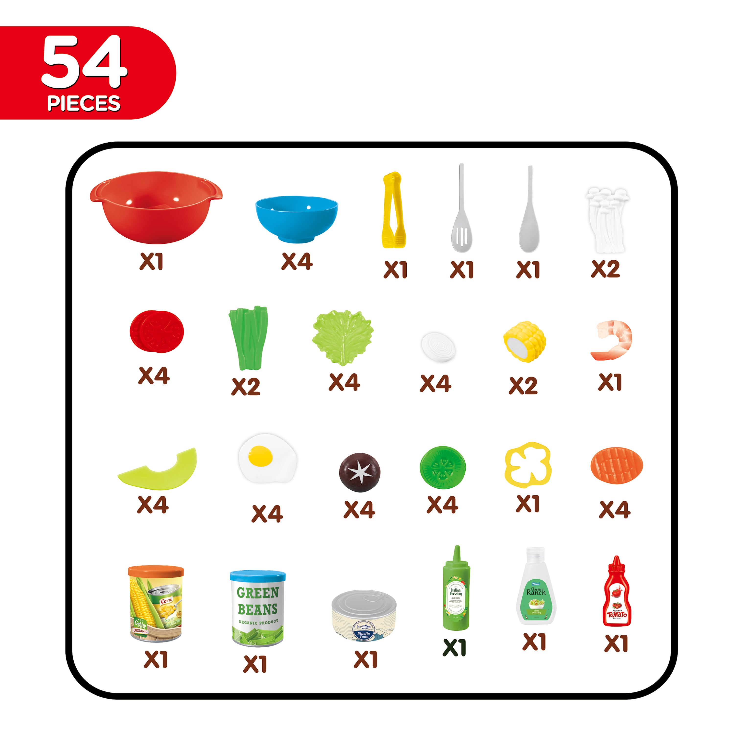 Juego de 53 piezas de Subway Sandwich Artist