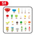 Juego de 53 piezas de Subway Sandwich Artist