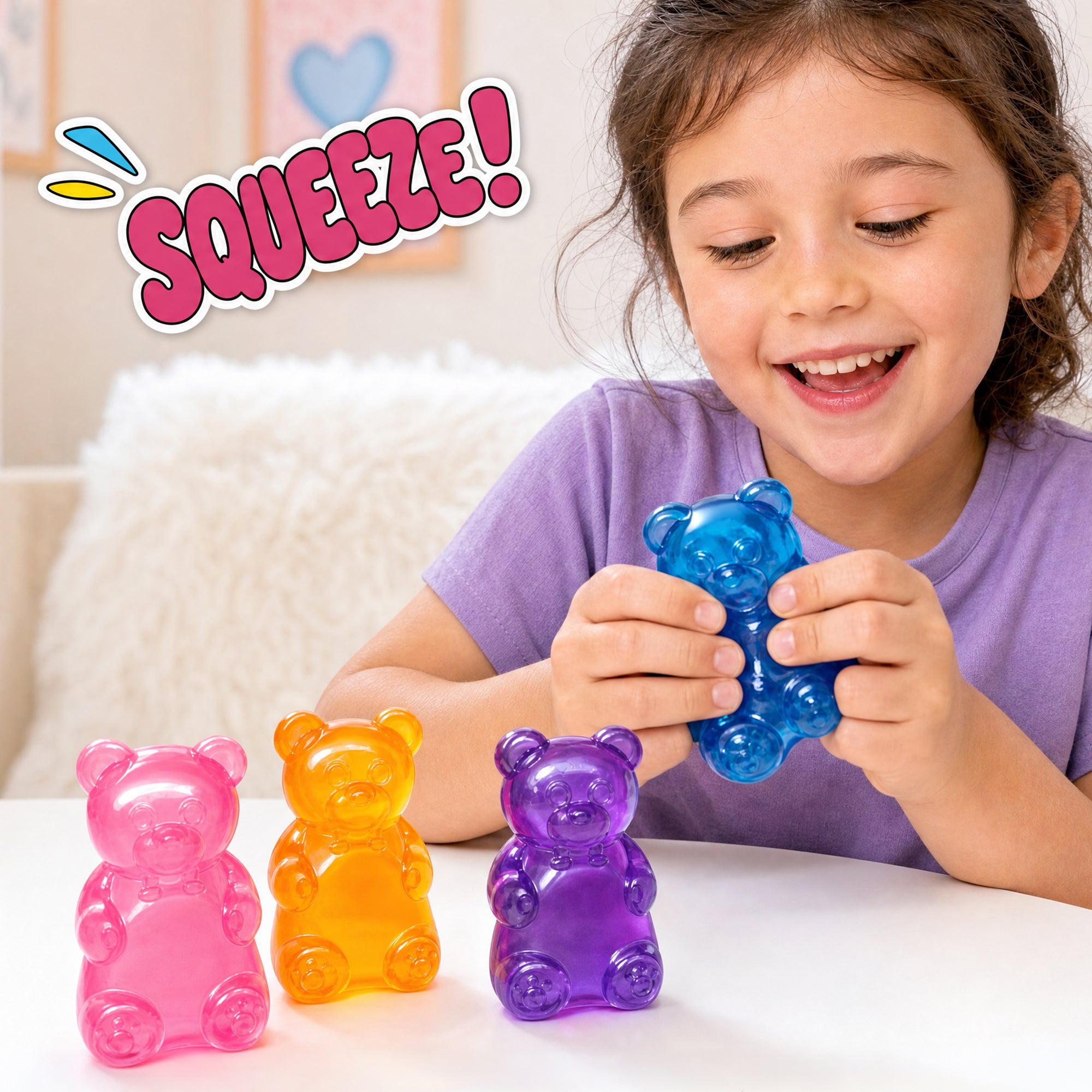 Mojis Gummi Bearz Squishy 4-Pack