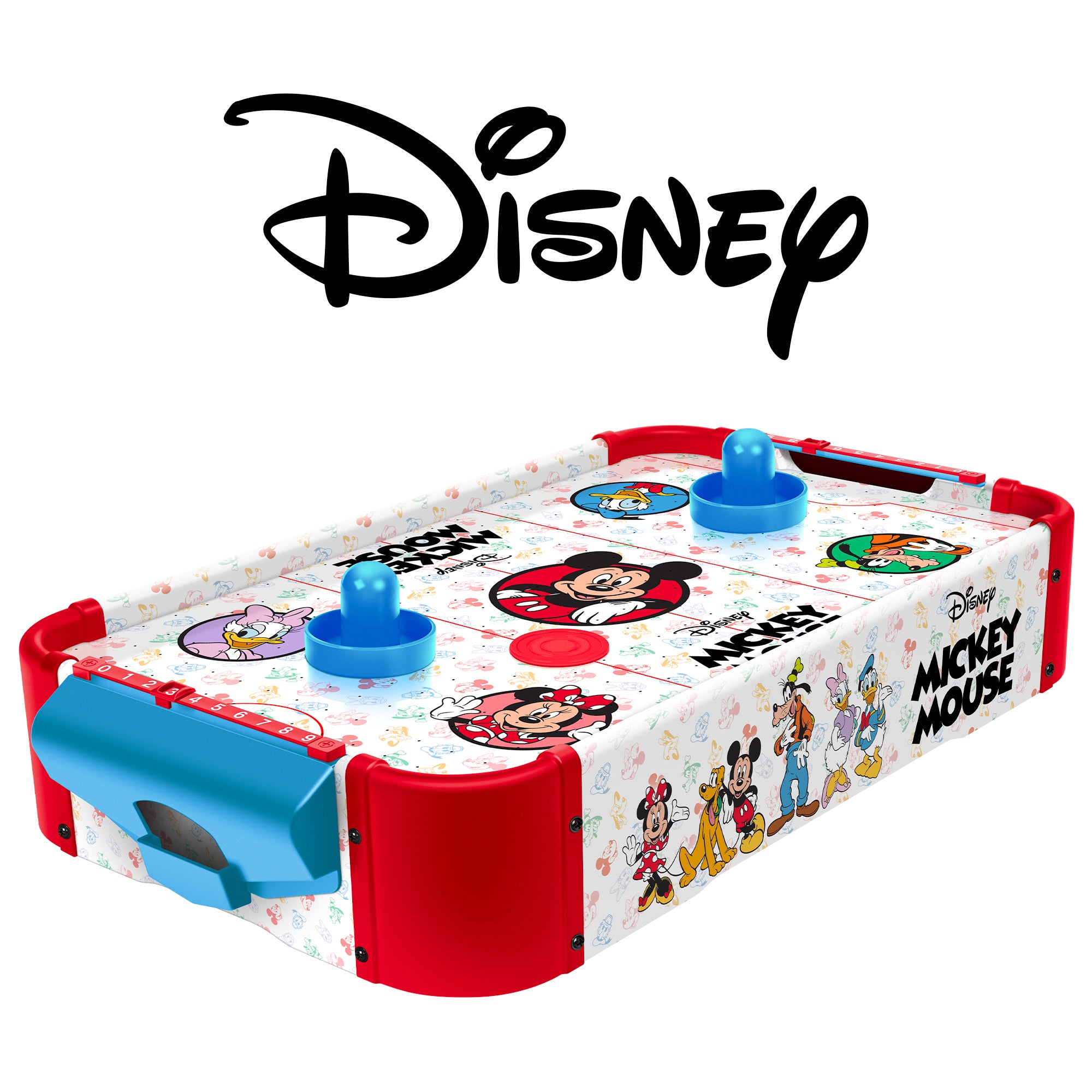 Disney Mickey Mouse Wooden Electronic Air Hockey Table