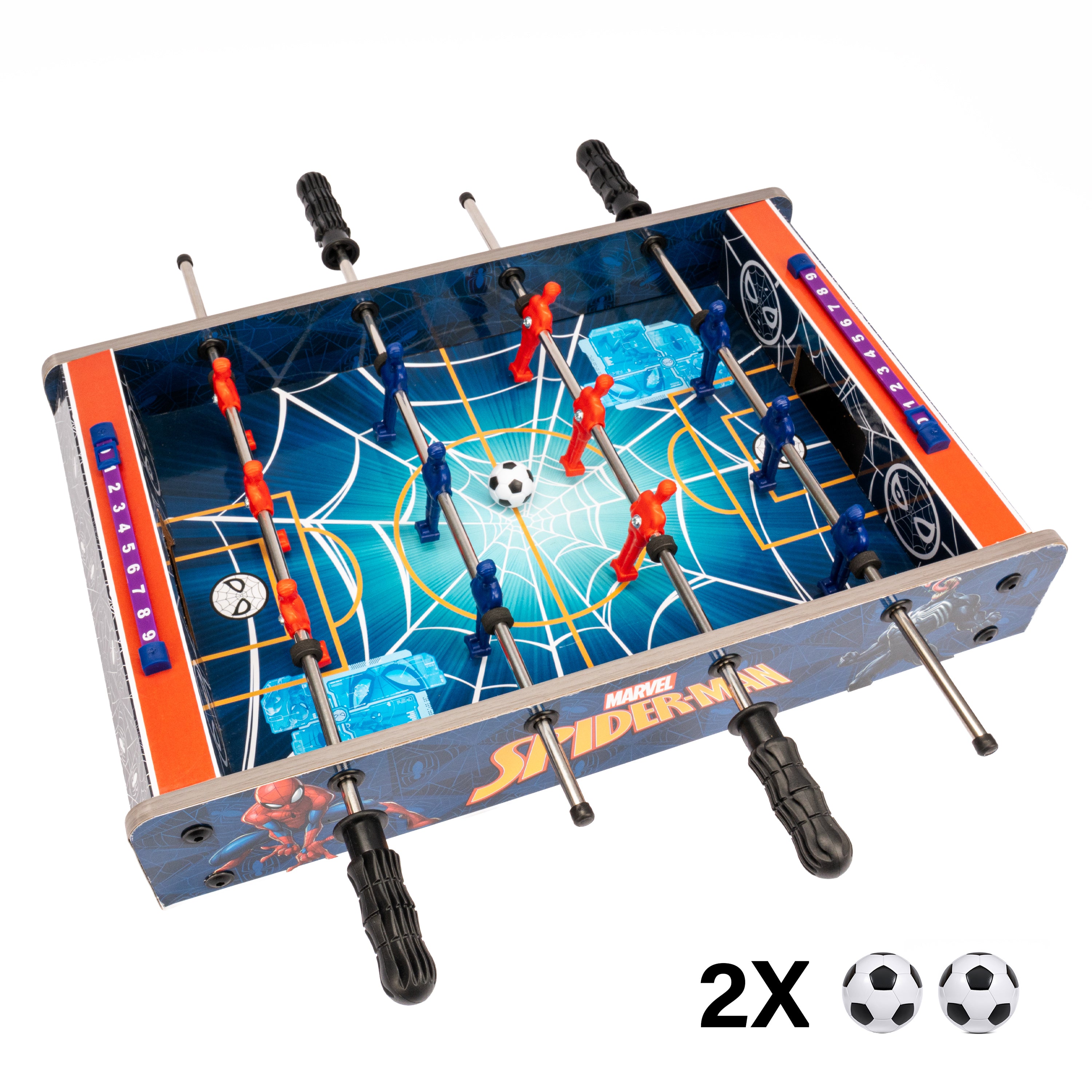 Juego de futbolín de mesa Spider-Man