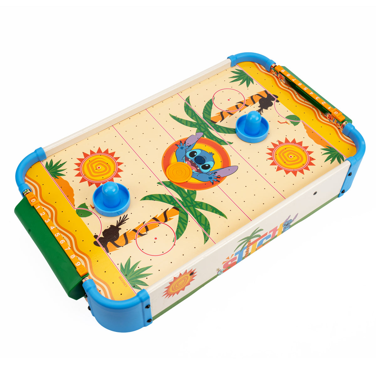 Mesa electrónica de hockey de aire de madera Stitch
