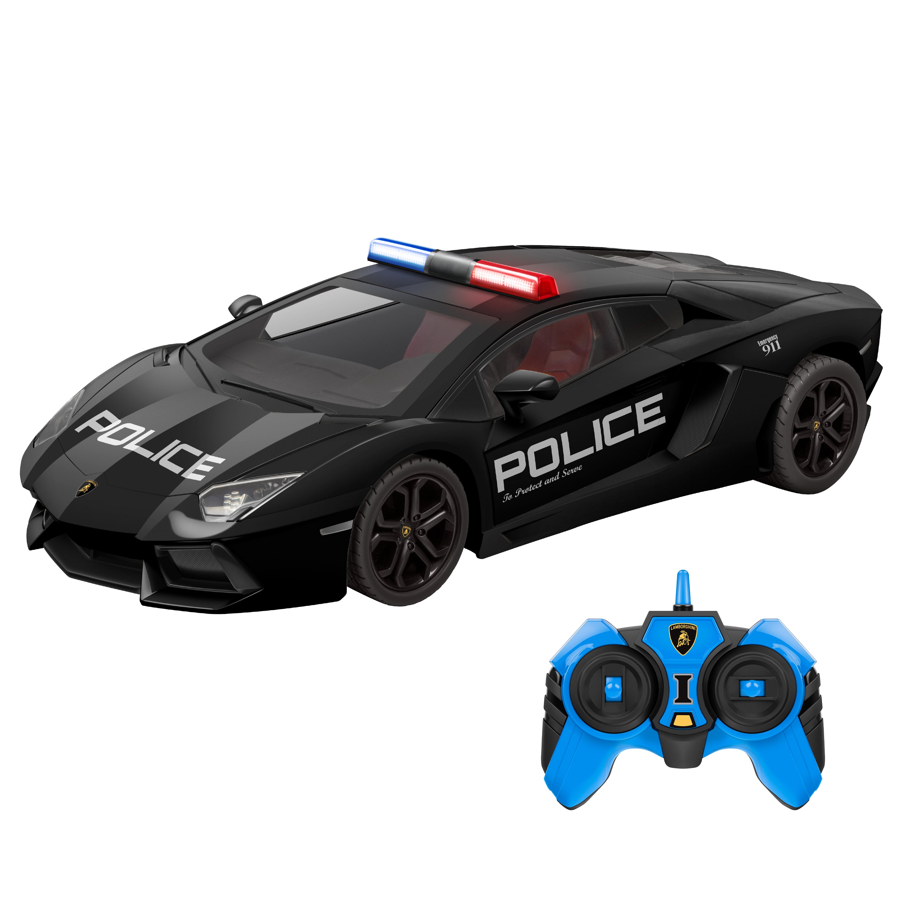 Persecución policial: Bugatti Chiron y Lamborghini Aventador [1:14]