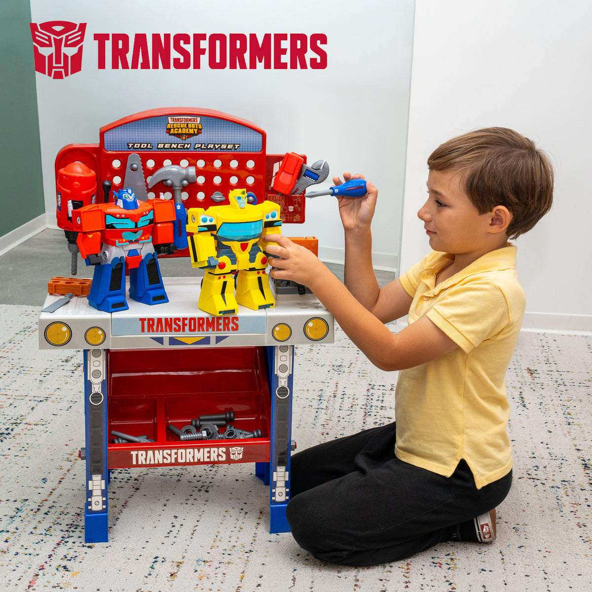 Banco de herramientas de Spider-Man con coche desmontable (84 piezas)
