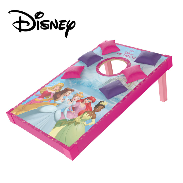 Disney Princess Wooden Cornhole Game with 6 Bean Bags