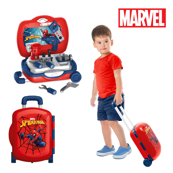 Spider-Man Handyman Luggage 17 Piece Tool Set