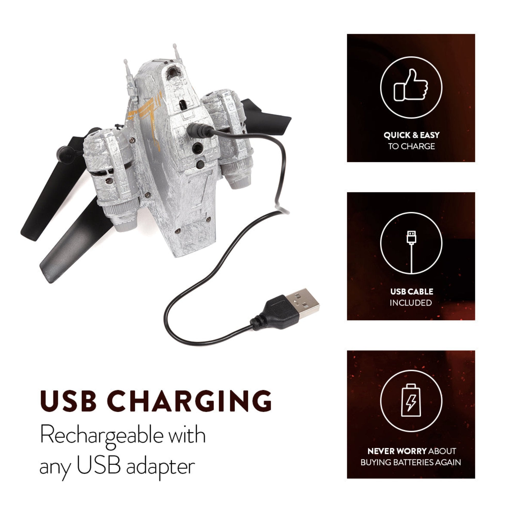 Star Wars Razor Crest Motion Sensing Helicopter