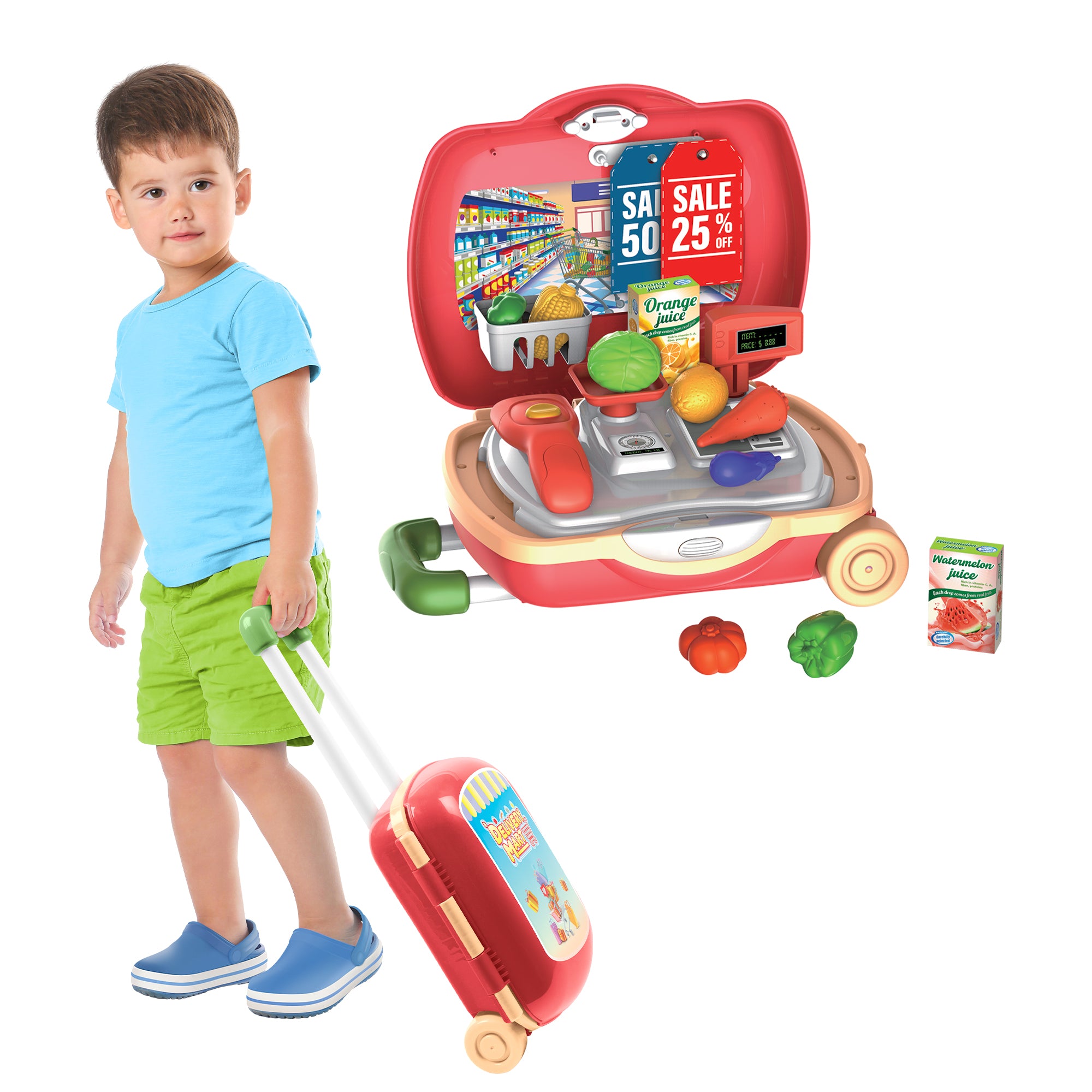 Grocery Luggage Playset (20 pieces)