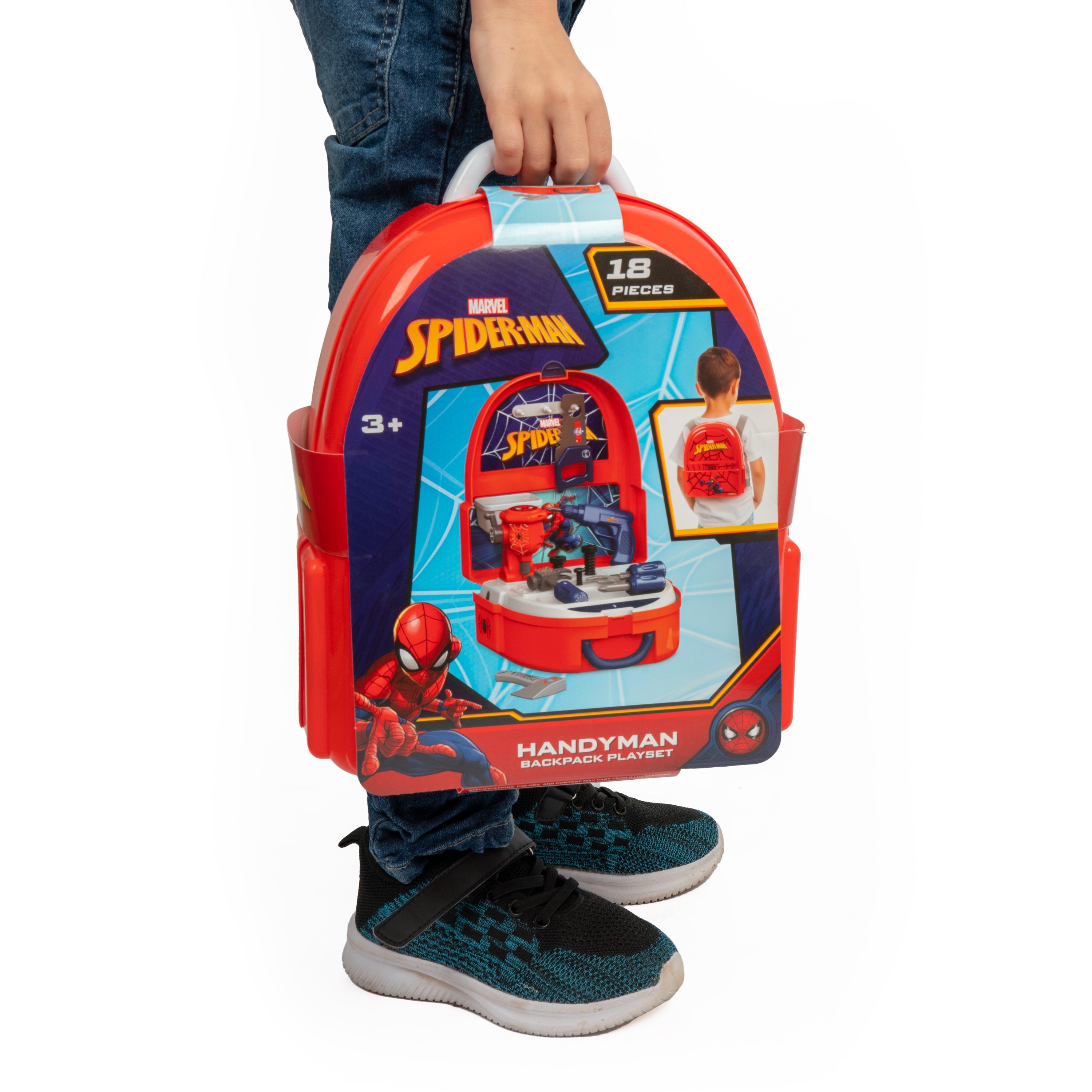 SpiderMan Handyman Backpack 18 Piece Tool Set