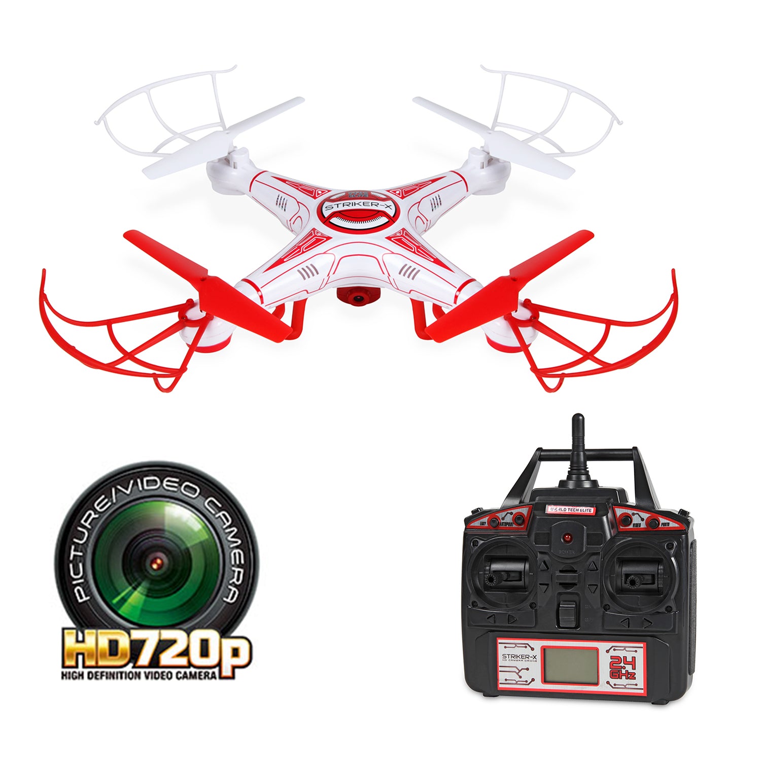 Striker-X HD Picture and Video Remote Control Quadcopter Drone