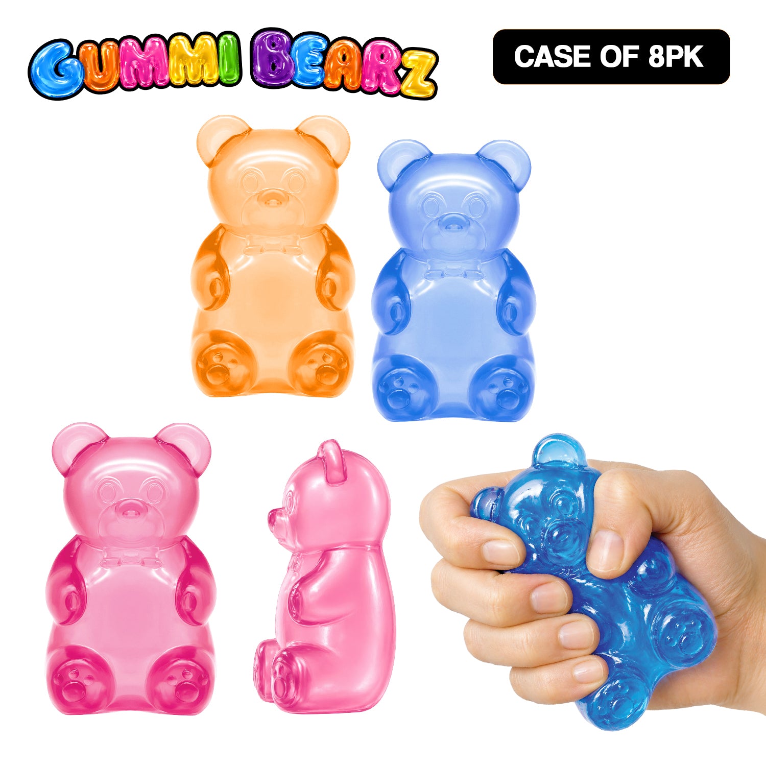 8pk Gummy Bears Squishes
