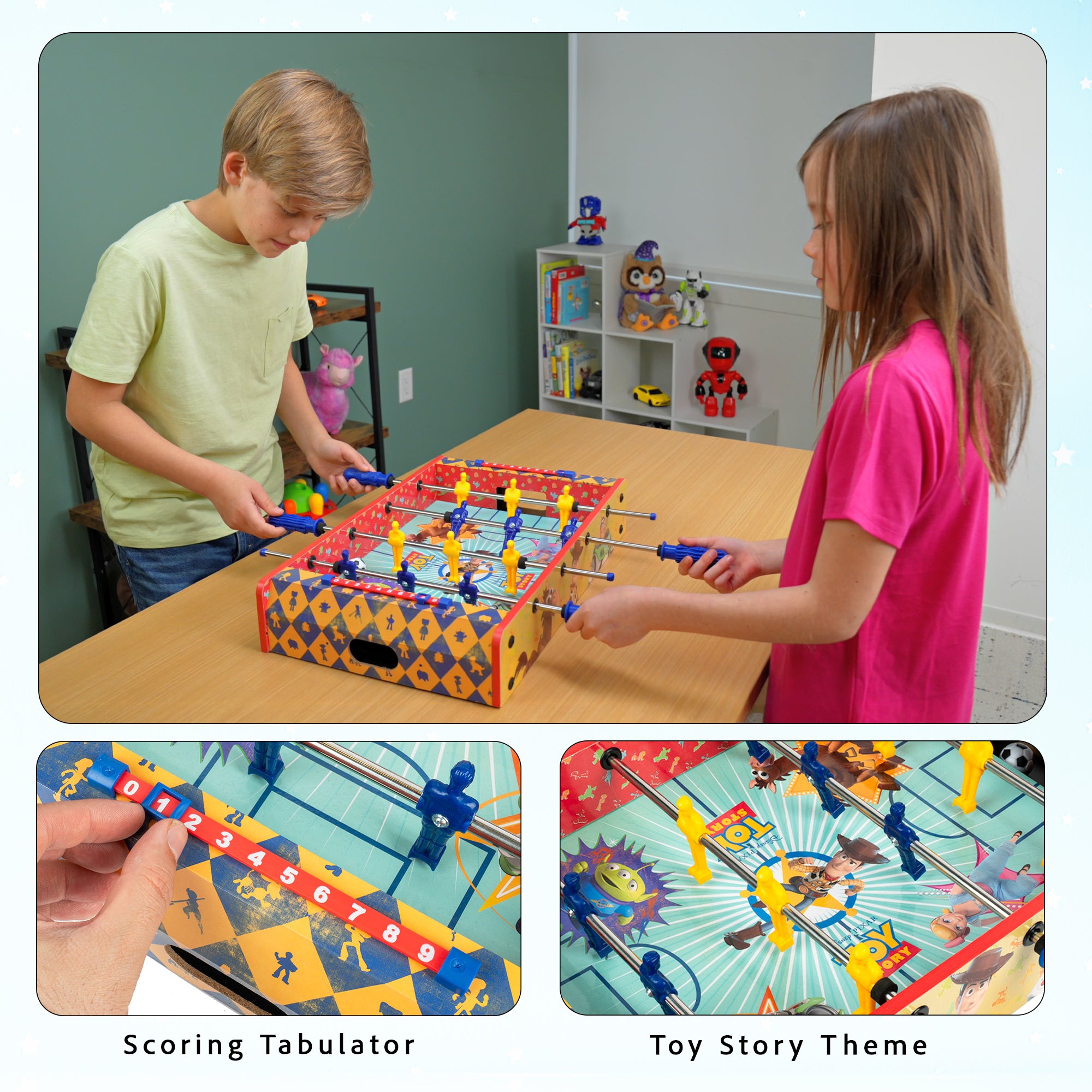 Disney Toy Story Wooden Tabletop Foosball Game