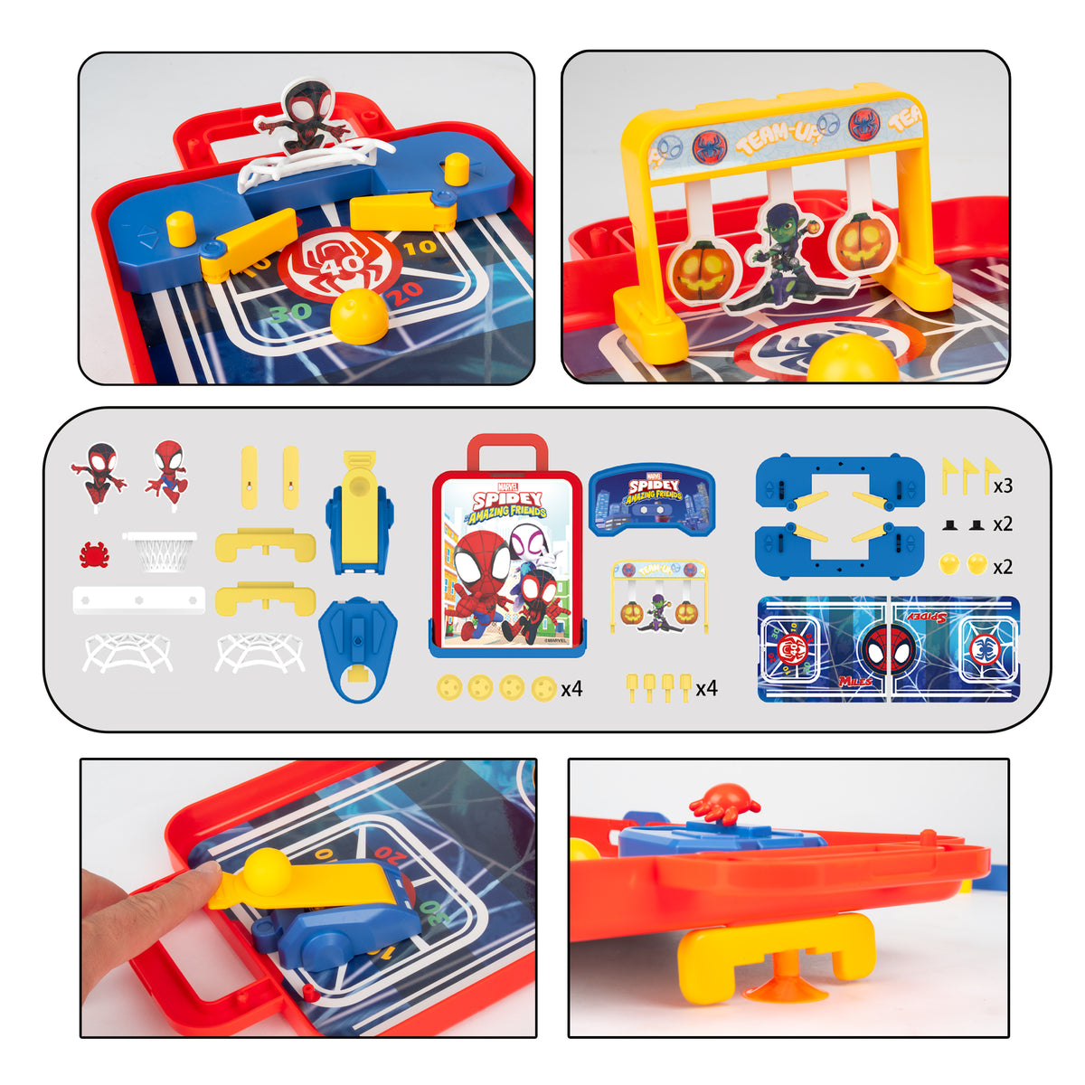 Spidey & His amazing friends 4 in 1 Tabletop Game set