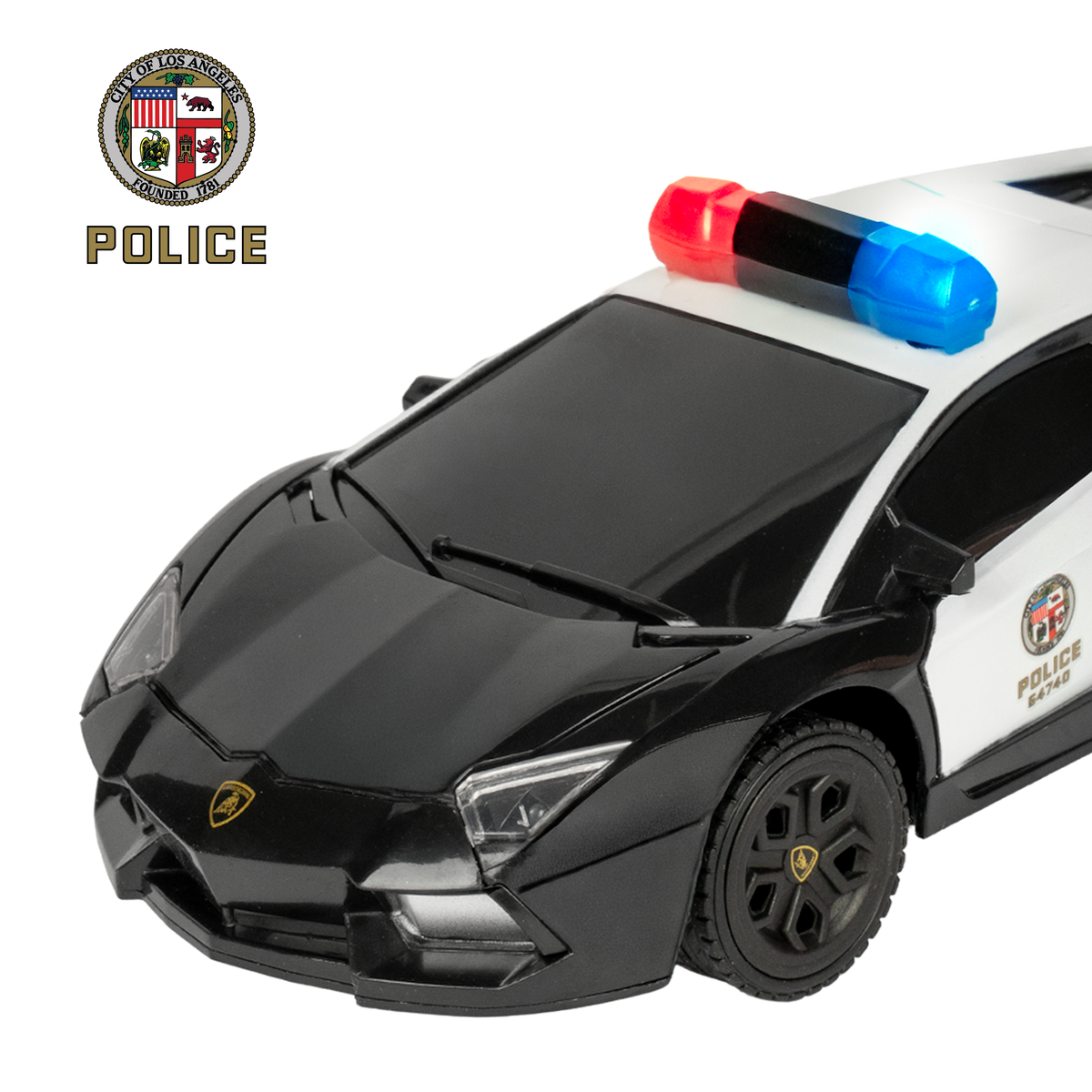 2 Pack - RC Lamborghini Aventador & LAPD Police Lamborghini