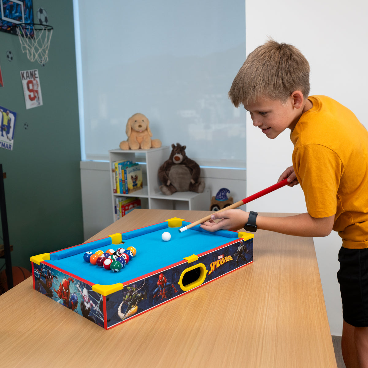 Spider-Man Wooden Tabletop Pool Table