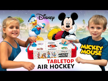 Mesa electrónica de hockey de aire de madera de Mickey Mouse de Disney