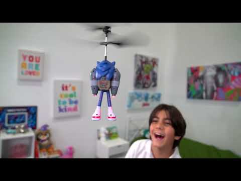 Figuras voladoras de superhéroes 