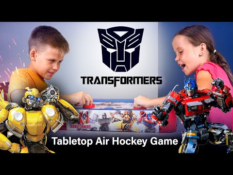 Mesa electrónica de hockey de aire de madera Transformers