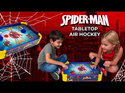 Spider-Man Wooden Electronic Tabletop Air Hockey