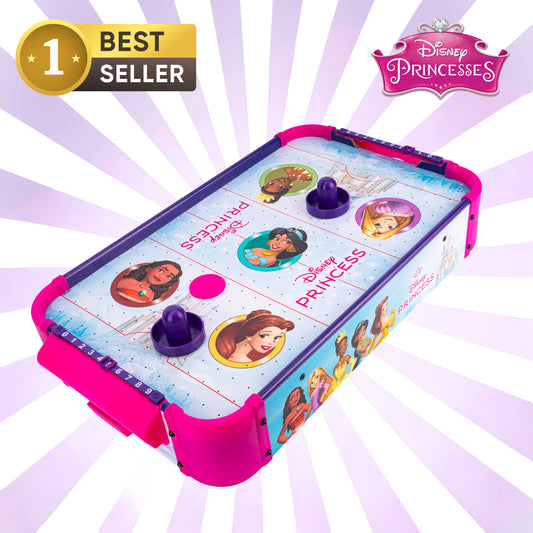 Mesa electrónica de hockey de aire de madera de las Princesas Disney