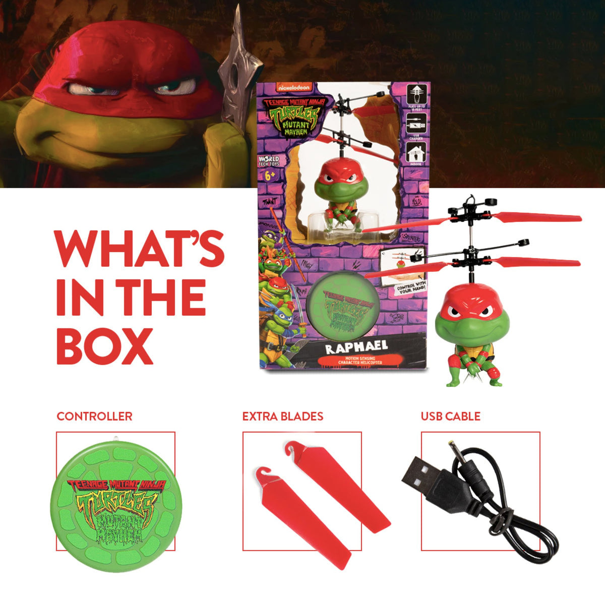 TMNT Mutant Mayhem Raphael Cabeza Grande OVNI