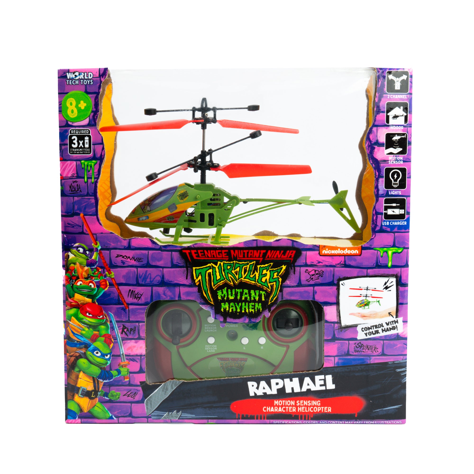 TMNT Raphael 2CH IR Helicopter