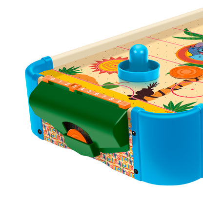 Mesa electrónica de hockey de aire de madera Stitch